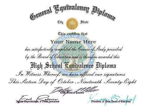 free printable ged diploma template.